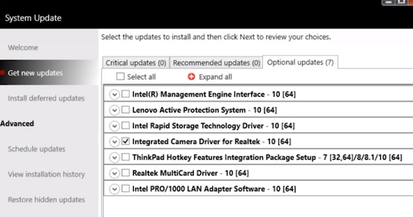 lenovo driver update software